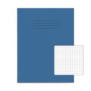 RHINO 9 x 7 Exercise Book 80 Pages  40 Leaf Light Blue 5mm Squared