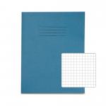 RHINO 9 x 7 Exercise Book 80 Pages / 40 Leaf Light Blue 7mm Squared VEX554-313-4