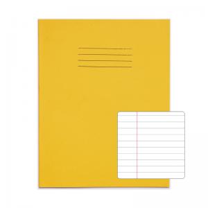 RHINO 9 x 7 Exercise Book 120 Pages 60 Leaf Yellow 8mm Lined with