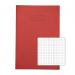 RHINO A4 Exercise Book 80 Pages / 40 Leaf Red 5mm Squared VEX668-2215-8