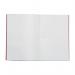 RHINO A4 Exercise Book 80 Pages / 40 Leaf Red 5mm Squared VEX668-2215-8