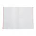 RHINO A4 Exercise Book 80 Pages / 40 Leaf Red 5mm Squared VEX668-2215-8