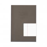 RHINO A4 Exercise Book 80 Pages / 40 Leaf Grey 8mm Lined with Margin VEX668-246-6
