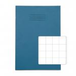 RHINO A4 Exercise Book 80 Pages / 40 Leaf Light Blue 20mm Squared VEX668-3735-4
