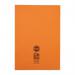 RHINO A4 Exercise Book 80 Pages / 40 Leaf Orange 5mm Squared VEX668-525-6