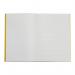 RHINO A4 Exercise Book 64 Pages / 32 Leaf Yellow 8mm Lined with Plain Reverse VEX677-3315-2