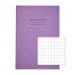 RHINO A4 Exercise Book 64 Pages / 32 Leaf Purple 10mm Squared VEX677-3615-8