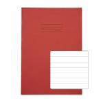 RHINO A4 Exercise Book 48 pages / 24 Leaf Red 12mm Lined VEX681-109-2