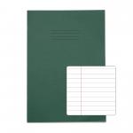 RHINO A4 Exercise Book 48 pages / 24 Leaf Dark Green 8mm Lined with Margin VEX681-71-2