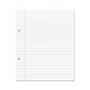 RHINO Punched Exercise Paper 8 x 6.5 500 Leaf, F8M VLL030-43-6