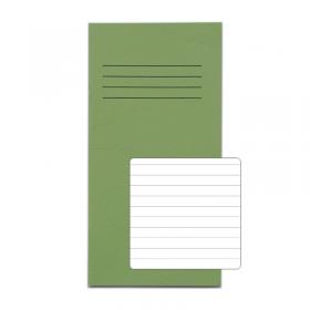 RHINO 8 x 4 Exercise Book 32 Pages / 16 Leaf Light Green 8mm Lined VNB005-426-0