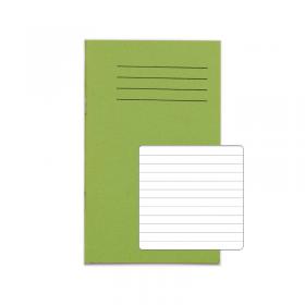 RHINO A6+ Exercise Book 48 pages / 24 Leaf Light Green 7mm Lined VNB012-81-4