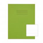 RHINO 9 x 7 Exercise Book 32 Pages / 16 Leaf Light Green Top Half Plain and Bottom Half 12mm Lined VPW023-17-2