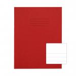 RHINO 9 x 7 Exercise Book 32 Pages / 16 Leaf Red Top Half Plain and Bottom Half 15mm Lined VPW023-20-0