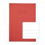 RHINO A4 Exercise Book 32 Pages / 16 Leaf Red Top Half Plain and Bottom Half 15mm Lined VPW024-24-0