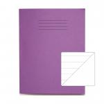 RHINO 9 x 7 Exercise Book 32 Pages / 16 Leaf Purple 15mm Lined with Plain Reverse VPW026-3-2