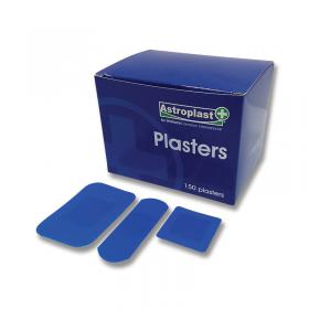 Wallace Cameron Blue Detectable Plaster Assorted (Pack of 150) 1214037 WAC10569