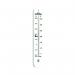 This picture shows a Wallace Cameron Room Thermometer, specifically the Wall Thermometer with Regulation Temperatures model. The thermometer has a sleek design and features clear, easy-to-read temperature markings. The brand name and model number can be seen in small print on the bottom. The thermometer is mounted on a white wall, creating a clean and modern look.