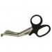 The photograph displays a pair of Wallace Cameron first aid scissors and Tough Cut scissors. The scissors have a sharp and durable design, with sturdy handles and a sleek silver finish. The blades are pointed and cut through various materials with ease. The scissors are neatly displayed against a plain background, showcasing their quality and functionality.