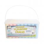 Craft Planet Coloured Playground Chalk Tub of 52 CPT 714104 WD03782