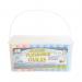 Craft Planet Coloured Playground Chalk Tub of 52 CPT 714104 WD03782