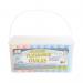 Craft Planet Coloured Playground Chalk Tub of 52 CPT 714104 WD03782