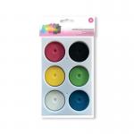 Artiste Watercolour Paint Blocks 6 Colours Assorted DOA 771005 WD99887
