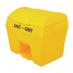 SaltGrit Bin with Hopper Feed 200 Litre Yellow 317060 WE08639