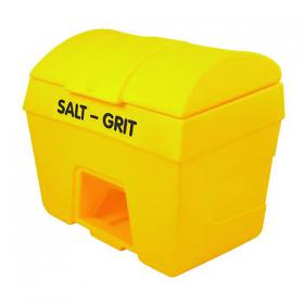 Salt/Grit Bin with Hopper Feed 200 Litre Yellow 317060 WE08639