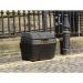 Winter SaltGrit Bin Victorian No Hopper 200 Litre Black 317064 WE08641