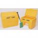 Winter Salt and Grit Bin with Hopper Feed 400 Litre Yellow 317071 WE08646