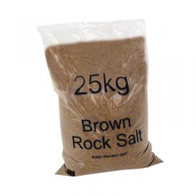 Dry Brown Rock Salt 25kg Bag (20 Pack) 384072 WE27550