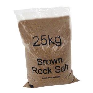 Image of Dry Brown Rock Salt 25kg Bag 20 Pack 384072 WE27550