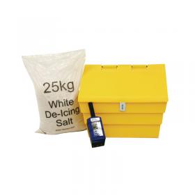 50 Litre Lockable Grit Bin and 25kg Salt Kit 389116 WE35441