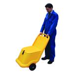 Mobile Salt and Grit Bin 75 Litre Yellow 388946 WE39142