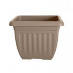 Whitefurze 40cm Athens Square Planter Taupe G07S40TP WFH02462