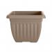 Whitefurze 40cm Athens Square Planter Taupe G07S40TP WFH02462