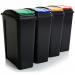 Wham Recycle Bins 25 Litre (4 Pack Mixed Colours) WHAMBINMIXQ4