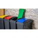 Wham Recycle Bins 25 Litre (4 Pack Mixed Colours) WHAMBINMIXQ4