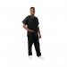 434NPH Unisex Smart Scrub Top Black Size S 434NPHBLACS WIS00227