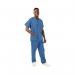 434NPH Unisex Smart Scrub Top Hospital Blue Size S 434NPHHOSPS WIS00255