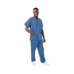 434NPH Unisex Smart Scrub Top Hospital Blue Size L 434NPHHOSPL WIS00256