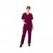 434NPH Unisex Smart Scrub Top Maroon Size 2XL 434NPHMARO2XL WIS00271