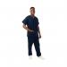 434NPH Unisex Smart Scrub Top Navy Size L 434NPHNAVYL WIS00293