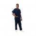 434NPH Unisex Smart Scrub Top Navy Size M 434NPHNAVYM WIS00294