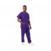 434NPH Unisex Smart Scrub Top Purple Size L 434NPHPURPL WIS00342