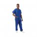 434NPH Unisex Smart Scrub Top Royal Blue Size L 434NPHROYAL WIS00357