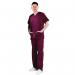 Unisex Smart Scrub Trouser Maroon XL 434TRMAROXL WIS00479