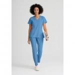Barco One Racer Scrub Top: Eco-Friendly Professional Comfort for Healthcare Heroes Ceil XL WIS04034