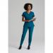 Barco One Racer Scrub Top: Eco-Friendly Professional Comfort for Healthcare Heroes Bahama Blue XS WIS06721